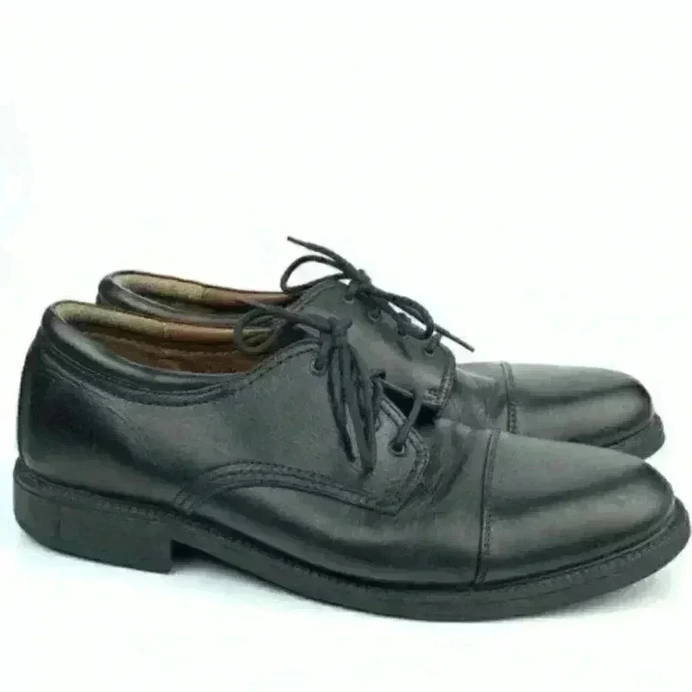 Dockers oxford size 13 M black leather Cap toe